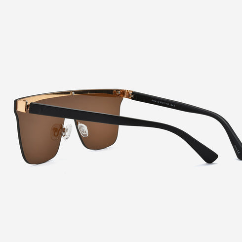 Square large Metal Men's Sunglasses Aviles